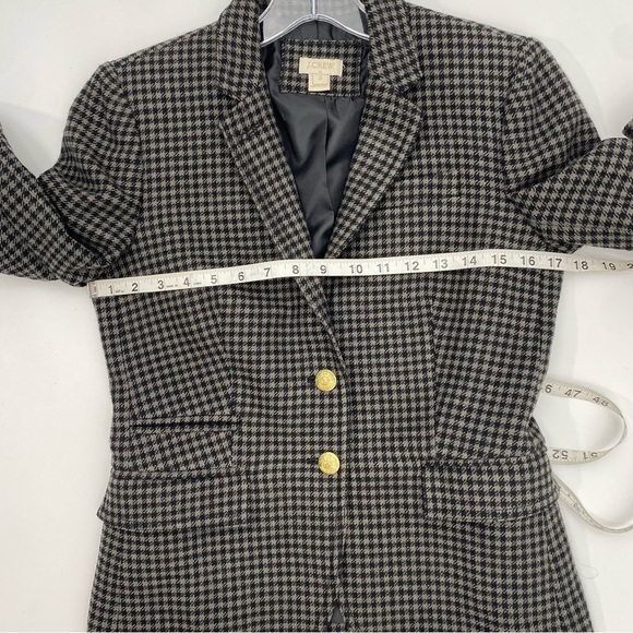 J.Crew Keaton herringbone Gray black Boy Blazer size 2 - Picture 4 of 9